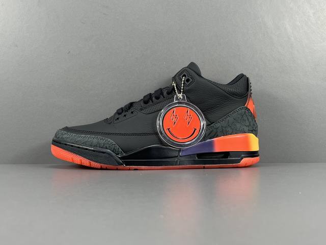 P 渠道优势 X版：顶级aj3 黑彩 J Balvin X Jordan Air Jordan 3 Rio 联名款 潮流复古篮球鞋 货号：Fn0344-001