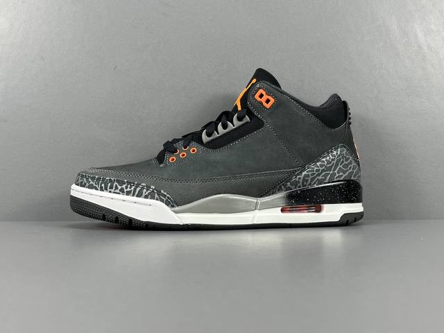 P ，渠道优势，支持代发！ God版：乔3 Jordan Air Jordan 3 黑灰色 低帮复古篮球鞋 男款 货号 Ct8532-080 尺码：40-47.