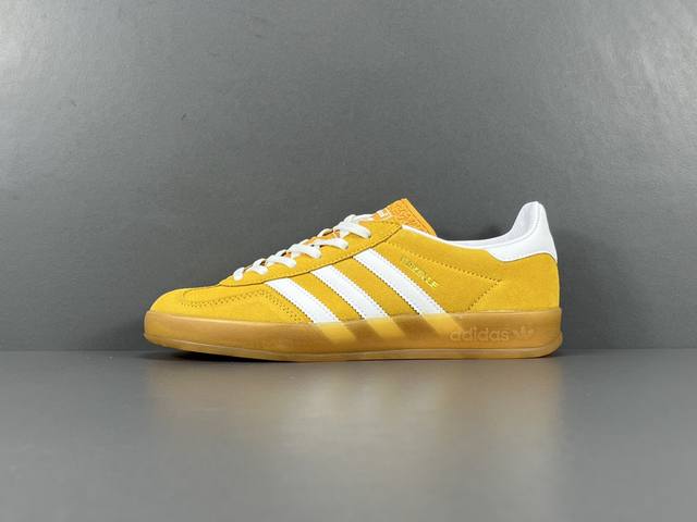 P 渠道优势 纯原版 阿迪 Adidas Originals Gazelle Indoor 白黄 低帮休闲板鞋 货号：Hq8716 尺码：36 36.5 37