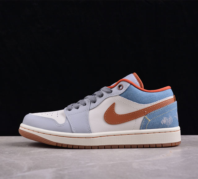 Cj版纯原 Air Jordan 1 Low Multi-Color Aj1 乔1蓝色牛仔 低帮文化休闲板鞋 Fz5045-091 #市售最高品质 原鞋开发 大