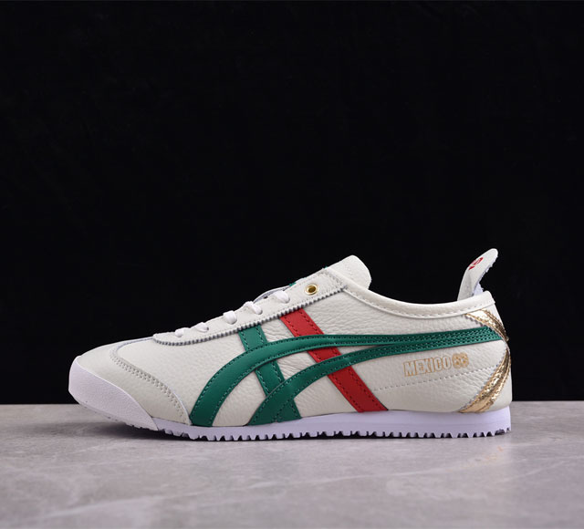 Onitsukatiger 鬼塚虎 Mexico 66 皮面低邦休闲跑步鞋 1183B511-200 尺码：36 37 37.5 38 39 39.5 40.5