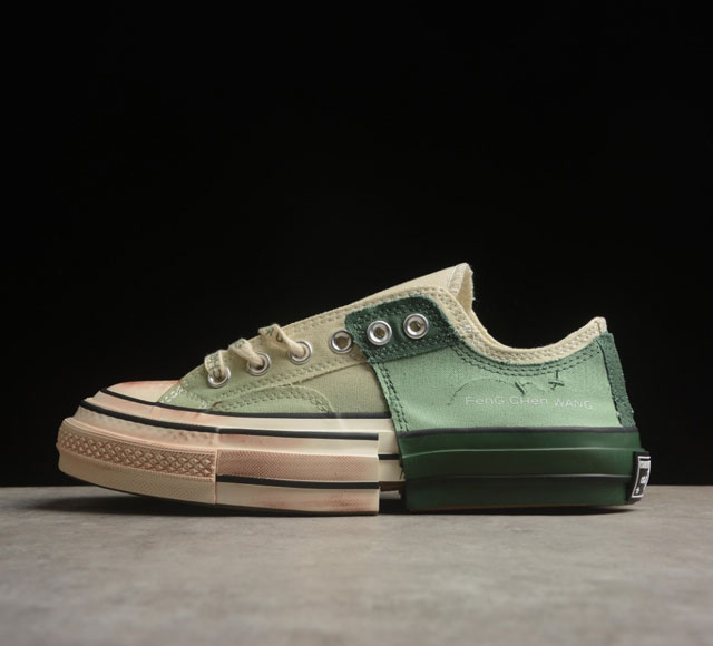 Feng Chen Wang X Converse Chuck 70 Low 中国设计师联名低帮休闲板鞋 A07636C 原版开模耗时研发 市面顶级版本 高端品