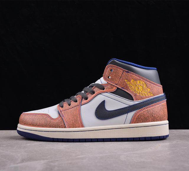 Air Jordan 1 Mid Flight Vintage Aj1 乔1水洗色 中邦文化篮球鞋 Fv3619-106 #经典致敬，同时融入复古气息。复古的酒