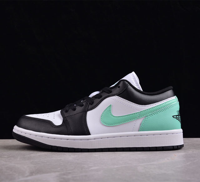 Cj版纯原 Air Jordan 1 Low Aj1 乔1薄荷黑绿 低帮文化篮球鞋 553558-131 #市售最高品质 原鞋开发 大厂代工流水线打造 公司货既