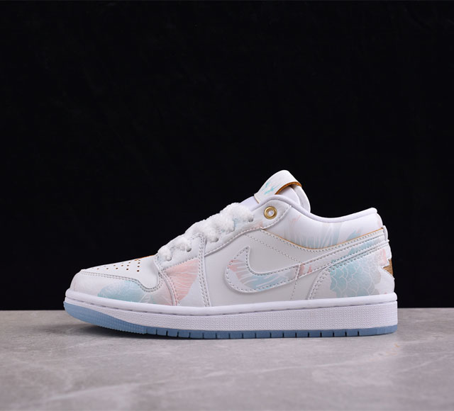 Air Jordan 1 Low Daj1 乔1龙年限定 新中式定制 蒸汽木偶-三太子敖丙 低邦文化休闲板鞋 Fn8901-164 尺码：36 36.5 37.