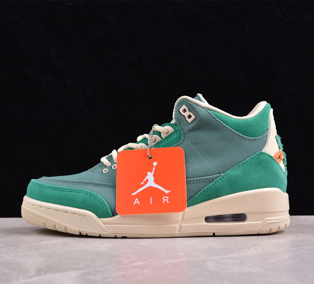 Nina Chanel Abney X Air Jordan 3 Retro Aj3 乔3纽约艺术家联名 Fz7974- #配色采用优质材料制成，以深绿色、黑色