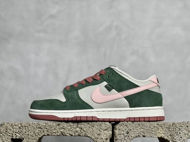 外贸版 放店私 Nk Dunk Low 灰绿粉 Sb低帮休闲板鞋 Fn8923-061 尺码：36 36.5 37.5 38 38.5 39 40 40.5 4