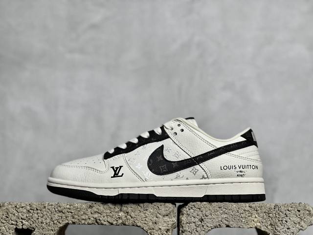 Nk Dunk Low Lv联名-老花米黑勾 Sb低帮休闲板鞋 Fc1688-189 #定制鞋盒 大厂纯原品质出货 超高清洁度 皮料切割干净无任何毛边 细节完美