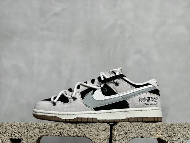 福利特价 放店私 Cs版本nk Sb Dunk Low 85 白灰双勾绑带 Sb低帮运动休闲板鞋 Do9457-135 尺码：36 36.5 37.5 38 3