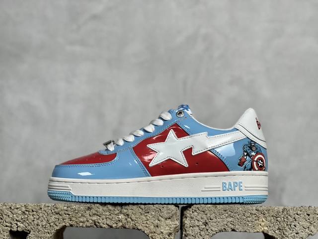 特价 放店私 Bape X Air Force 1 Sta Low 空军一号低帮经典百搭休闲运动板鞋 独家私模 经典猿人头设计 纯正版型 海玻璃鞋垫 内置全掌气