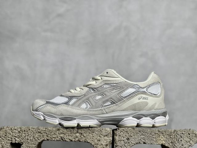 Asics Gel-Nyc 纯原版本 浅灰色 亚瑟士运动休闲透气专业跑鞋 鞋面采用反绒皮与网布拼接 透气舒适兼具休闲时尚 结合简明的配色 展现品牌的传承 及引领