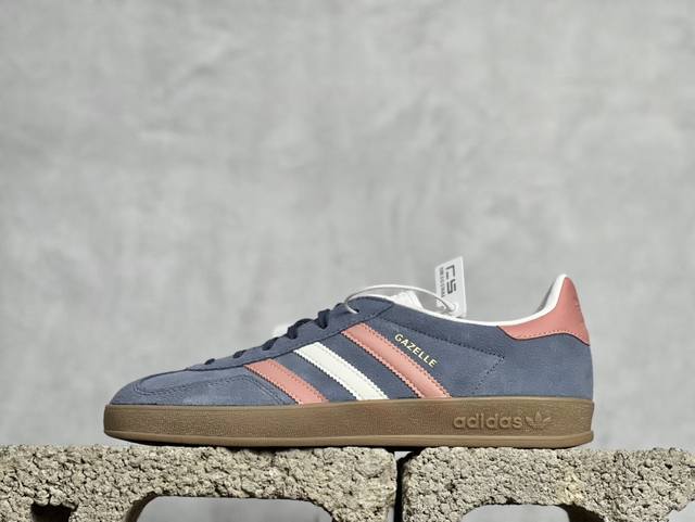 Cs版 放店私 Adidas Originals Gazelle Indoor三叶草休闲防滑耐磨低帮板鞋鞋头出色设计 塑就出众贴合感稳固的后跟贴合足部曲线设计软