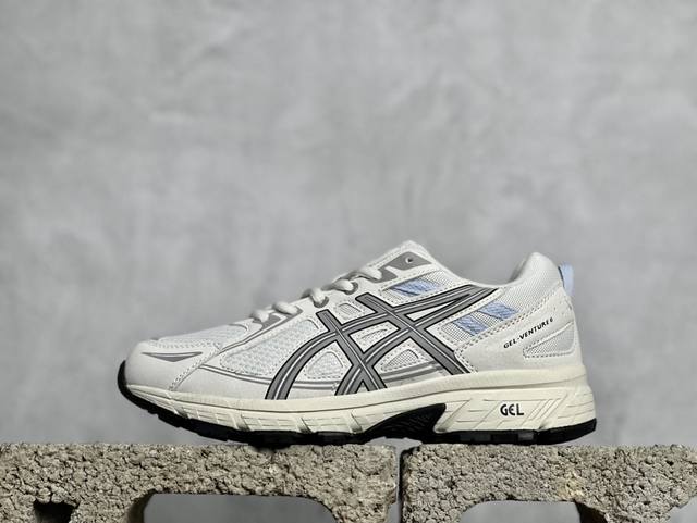 Asics Gel-Venturem 6 亚瑟士舒适透气运动跑鞋 #鞋面采用新的单丝纤维工程网布鞋面，提供轻量的穿着感和舒适的透气性。Flytefoam双层复合