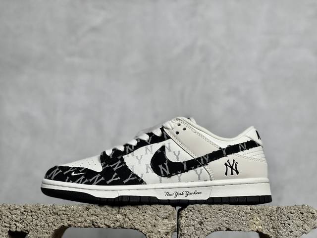 Nk Sb Dunk Low Mlb联名-黑牛仔 周年高端定制 低帮休闲板鞋 Dq1098-343 #定制鞋盒 大厂纯原品质出货 超高清洁度 皮料切割干净无任何