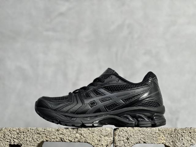 C版 放店私 Asics Gel-Kayano 14 亚瑟士 全黑 1201A019-001轻量缓震休闲运动跑步鞋 设计师 Hidenori Yamashita