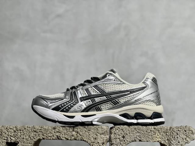 C版 放店私 Asics Gel-Kayano 14 亚瑟士 黑银1201A019-108轻量缓震休闲运动跑步鞋 设计师 Hidenori Yamashita