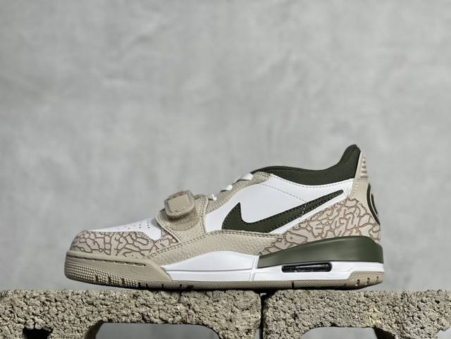 正单级别 Jordan Legacy 312 Low“Hemp” 白棕绿 货号：Fz4358-100 尺码：36 36.5 37.5 38 38.5 39 40