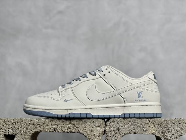 Nk Sb Dunk Low Lv联名-双勾米蓝 周年高端定制 低帮休闲板鞋 Xx2025-308 #定制鞋盒 大厂纯原品质出货 超高清洁度 皮料切割干净无任何