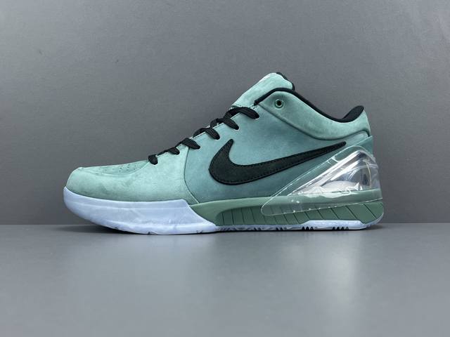 P 渠道优势，支持代发！ Og版：科比4 Nike Zoom Kobe 4 Protro Bicoastal 圆头系带 防滑 低帮 篮球鞋 男款 绿色 货号：F