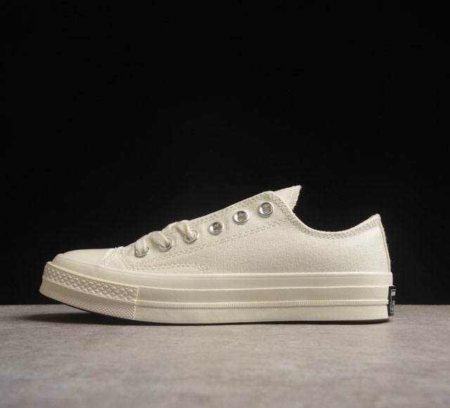 Converse Chuck 1970S 原装奶油色自然白低帮休闲帆布鞋 151230C 原装纯米白帆布奶油色 经典色调 百搭神鞋 尺码：35 36 36.5