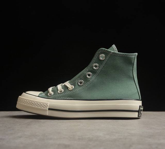 Converse Chuck 1970S 松子绿 高帮休闲帆布鞋 A06521C 尺码：35 36 36.5 37 37.5 38 39 39.5 40 41