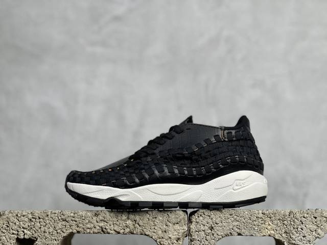 放店私nk Air Footscape Woven 耐克不对称编织防滑耐磨低帮生活休闲鞋 Fq8129-010 #Footscape 采用宽鞋头和横向系带，为自