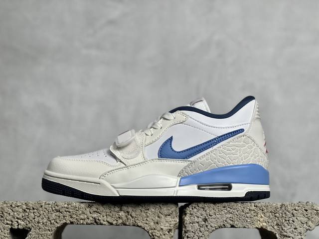 纯原版 放店私 nike Air Jordan Legacy 312 Low”White Grey Fog Blue Red“乔丹最强三合一混合版本低帮文化休闲