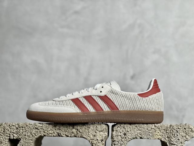 Zx神版 放店私 adidas Originals Samba 白红 货号：Ig1380 尺码：35 36 36.5 37.5 38 38.5 39 40 40