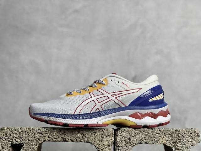 放店私 asics Gel Kayano 27 系列轻量缓震休闲运动跑步鞋 采用环保太空合成革配合透气网眼布鞋面材质 中底3D可视gel缓震胶效果 升级eva全