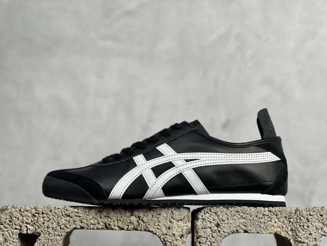 放店私 pk版出货！顶级头层 鬼冢虎 黑白 asics Tiger Mexico 66 鬼冢虎 尺码：36-46