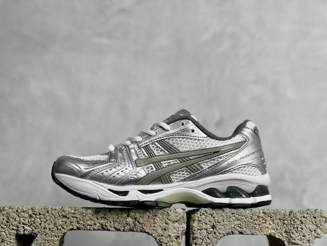 C版 放店私 asics Gel-Kayano 14 亚瑟士 白抹茶绿 轻量缓震休闲运动跑步鞋 设计师 Hidenori Yamashita 以 Flash 一