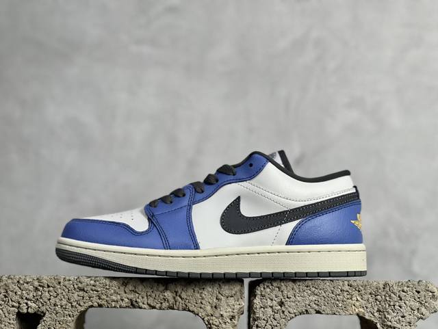 Dt版 放店私 air Jordan 1 Low Flight Vintage Aj1 乔1做旧白蓝 低帮文化休闲板鞋 Fv8439-104 #市售最高品质 原