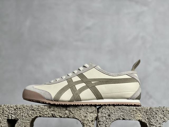 放店私 pk版出货！顶级头层，最强品质！ 鬼冢虎 1183C076-101 米绿 asics Tiger Mexico 66 鬼冢虎 尺码：36-46