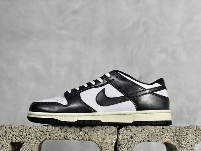 St版 放店私 nk Dunk Low Vintage Panda 复刻做旧熊猫 低帮休闲板鞋 Fq8899-100 尺码：36 36.5 37.5 38 38