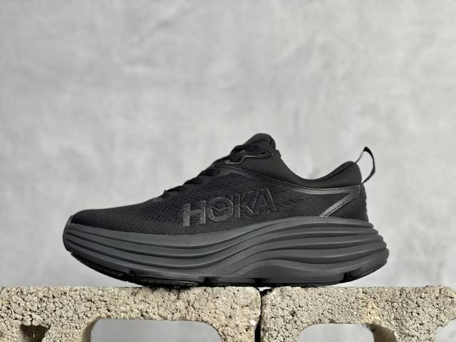 放店私 b版 Hoka One One Bondi 8 邦代8代轻盈缓震网面耐磨低帮跑步鞋 原始的 Bondi 缓震和线条在这里 提供该特许经营权众所周知的柔软