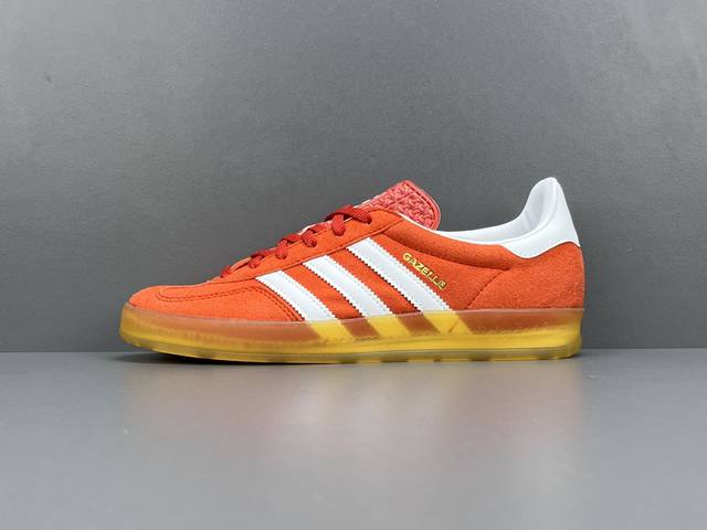 渠道优势 价格下调 品质不变 夏季主推款！！ 外贸版：德训 白橙 Adidas Originals Samba Og 防滑耐磨低帮 板鞋 货号:Hq8718 尺