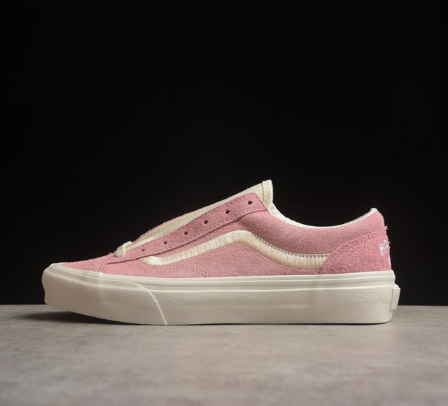 Vans Style 36 粉色刺绣 范斯高端支线低帮休闲滑板鞋 Vn000Crpgrn 尺码：35 36 36.5 37 38 38.5 39 40 #复古的