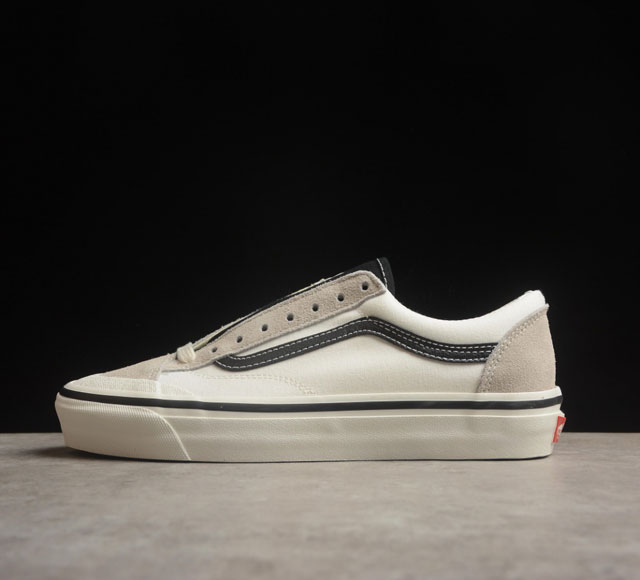 Vans Old Skool Reissue 136 范斯官方 高阶支线 全新包头系列低帮休闲板鞋 Vn000Mt6Kig 范斯官方 可拆卸轻量化抗疲劳鞋垫 舒