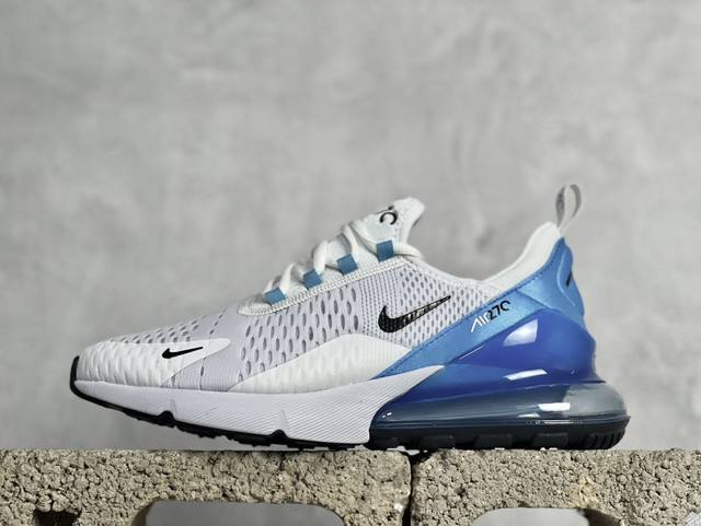 B版 Nike Air Max 270 Flyknit 混合科技 透气后掌半气垫慢跑鞋 兼具非凡优质外观和出色穿着体验！性能出众的一双透气鞋面后置半掌气垫运动鞋