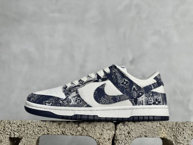 Nk Sb Dunk Low Lv联名-迷彩网布 周年高端定制 低帮休闲板鞋 Jh8040-942 #定制鞋盒 大厂纯原品质出货 超高清洁度 皮料切割干净无任何