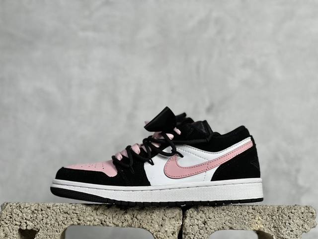 Air Jordan 1 Low 解构抽绳低帮休闲板鞋 黑粉蝴蝶结 货号：Dx4374-008 Size：36 36.5 37.5 38 38.5 39 40