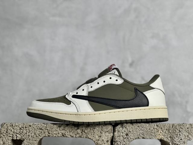 Og版 Travis Scott X Air Jordan Aj1 Low Og Sp Ts联名倒钩8.0低帮 白棕倒钩 Dm7866-200 全新改良批次 圈