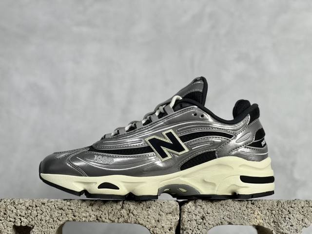 Dt版 New Balance Nb M1000 银黑色 联名复古运动休闲缓震跑步鞋 新品首发 原鞋打版 细节完美 鞋面由透气网眼与绒面皮革组成#以encap中