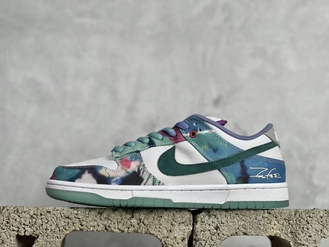 Bf版 Nk Sb Dunk Low 联名白蓝扎染 独家原厂航空铝磨具打磨大底 鞋头坡度极致还原 原盒原配 圈内天花板工艺 原厂冲刀 超高清洁度 全鞋零毛边皮料