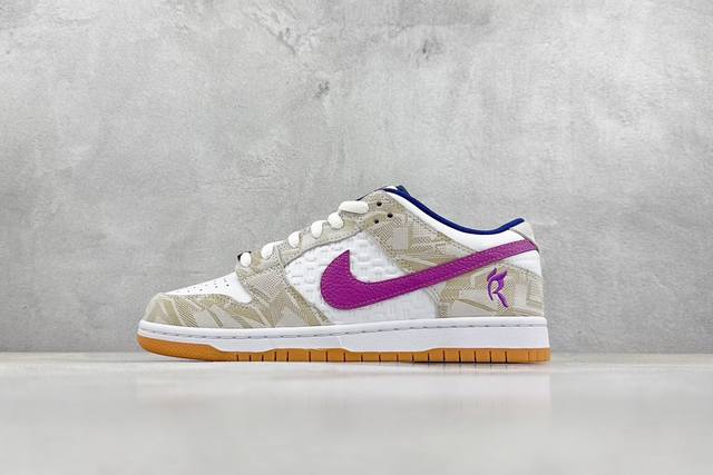 N版 Rayssa Leal × Nike Dunk Sb Pure Platinum Andvivid Purple 紫白 货号：Fz5251-001 尺码：