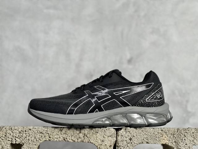 Asics Gel-Quantum 180 Viii 亚瑟士复古透气休闲鞋缓震男子耐磨跑步鞋 1201A631-002 #鞋面采用无缝线鞋面，贴合脚型，穿着舒适