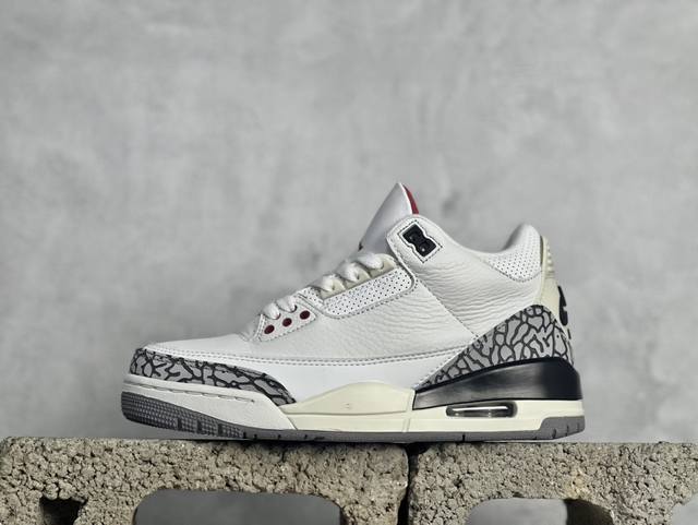 全头层特价air Jordan Aj3 Retro 原纸板楦头开发 进口头层皮料 完美鞋型匹配公司货 正确鞋舌立体高频 最新原厂底模 大底卡色咬花完美 货号：D