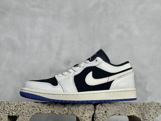 Dt纯原 Air Jordan 1 Low Quai 54 Aj1 乔1白黑蓝 低帮文化休闲板鞋 #市售最高品质 原鞋开发 大厂代工流水线打造 公司货既视感 细