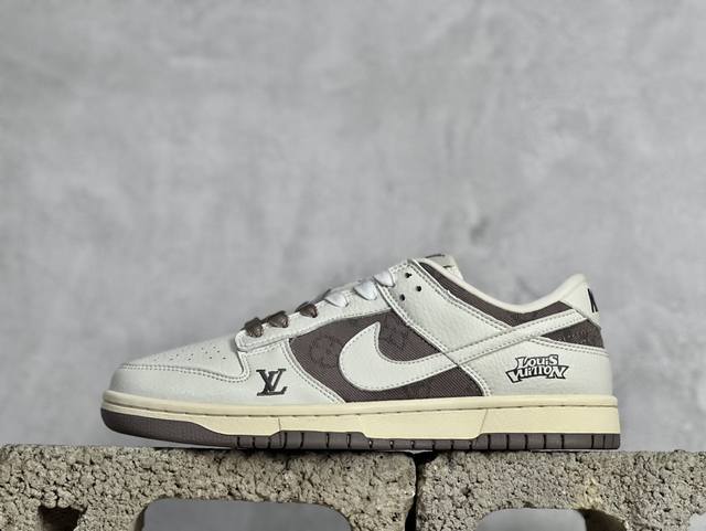 nk Sb Dunk Low Lv联名-牛仔拼接 周年高端定制 低帮休闲板鞋 Jh8310-956 #定制鞋盒 大厂纯原品质出货 超高清洁度 皮料切割干净无任何