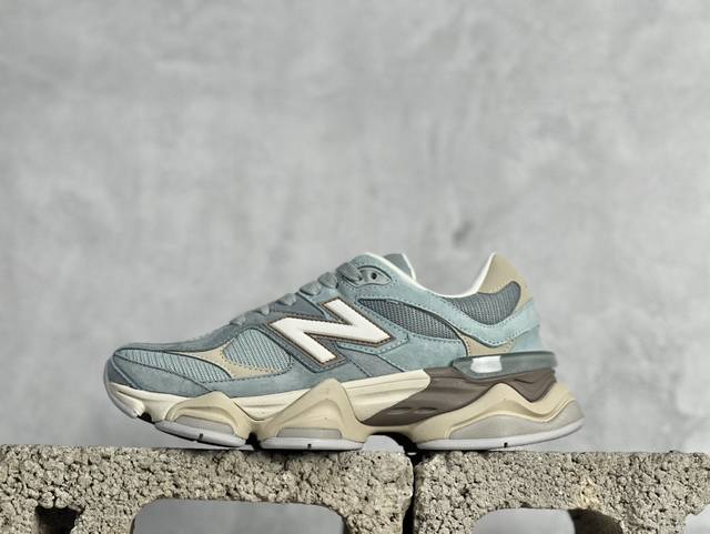 ay New Balance Nb9060系列 新百伦绒面革网布经典百搭防滑耐磨透气低帮生活休闲鞋 蓝色 U9060Fnb全套原楦原纸板原厂数据开发 进口三明治